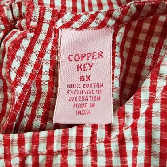 Copper Key Red & White Lady Bug Embroidered Top - Picture 8 of 8